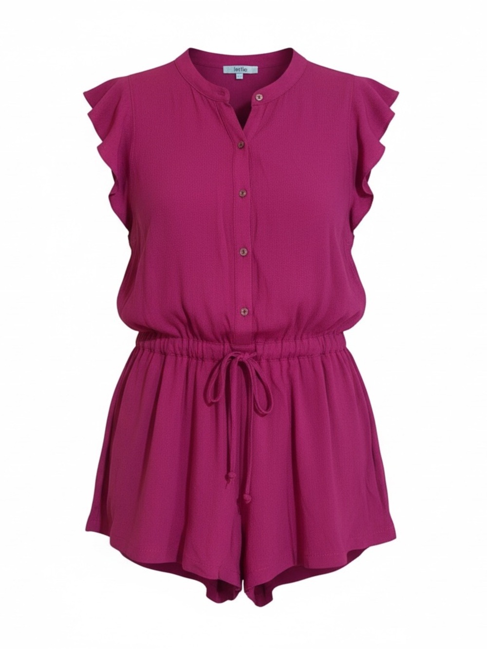 Karlie Fuchsia Ruffle Romper - Picture 2 of 7